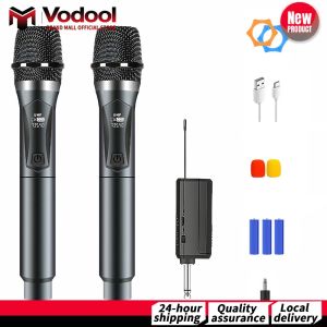 Wireless Microphones Cordless Dynamic Microphones for Singing Karaoke Church Events Professional Sound Equipment