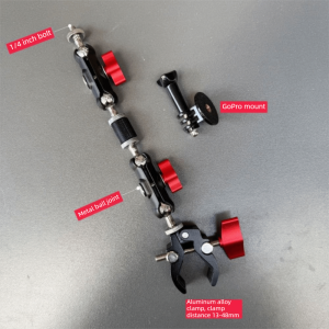 ALLLUCK loại Kẹp máy ảnh 360 độ Có thể điều chỉnh Giá đỡ máy ảnh Bộ phụ kiện Linh hoạt Phụ Kiện Ảnh Cho 1 bộ Quay phim