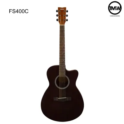 Yamaha FS400C Spruce Top Beginner Acoustic Guitar Concert Body Venetian Cutaway Natural/Black Colors [LIMITED STOCK]