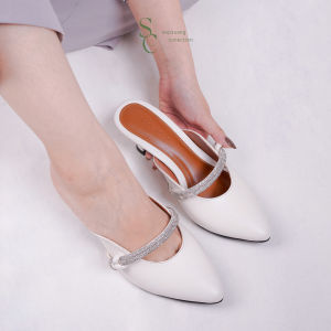 SEPASANG COLLECTION Meiko Mules Wanita Heels Hak 5 Cm