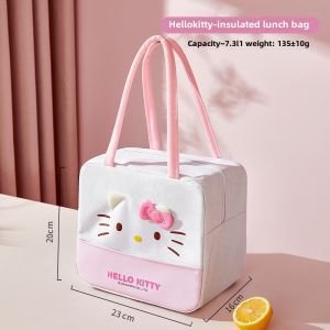 Sanrio Hello Kitty Lunch Bag Large Capacity Oxford Cloth Insulated Tote for School Office LFB309