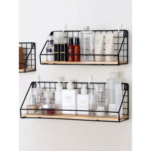 Kệ Trang Trí Kệ Sắt Treo Tường Có Rào Chắn Để Đồ Đa Năng Decor Phòng Khách Phòng Ngủ Kệ Treo Tường Phong Cách Vintage Kệ Sắt Chịu Lực Tốt - Lazada