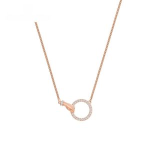 130 Swarovski SYMBOL Necklace Ring Necklace Women Chain Necklace Women Crystal Necklace Jewelry Necklace Silver Necklace No Fade Birthday Gift Girlfriend Necklace Simple Necklace Christmas Gift Necklace Pendant Necklace Pearl Jewelry