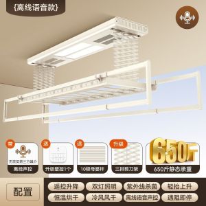 Electric Clothes Hanger Balcony Electric Hanger Dryer Automated Laundry Rack System Electric Laundry Balcony Drying Rack Durable and Easy to Install 电动晾衣架