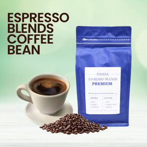 Daikka Italian style blended coffee beans 454g - Coffee Italian (Best Seller)