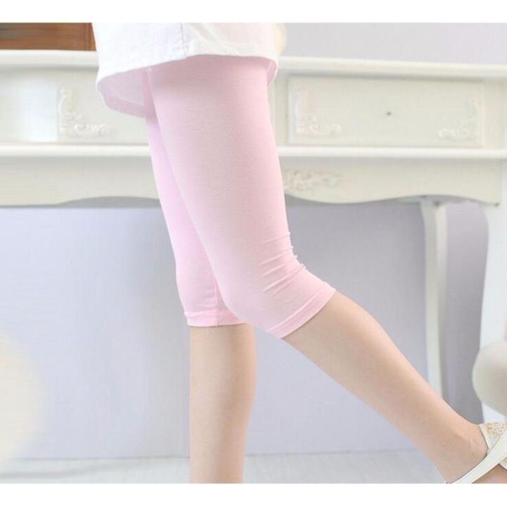 Yingbao Knee Length Cotton Summer Seamless Trousers Capri Leggings