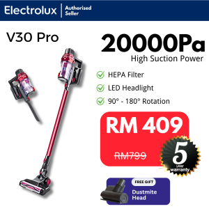 Electrolux V30 Pro Cordless Stick Vacuum Cleaner | Lightweight for Home & Office