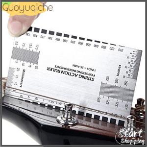 【Guoyuqiche】🔥🔥🔥 STEEL String Action Gauge ไม้บรรทัดคู่มือการตั้งค่าวัด luthier สำหรับกีต้าร์เบส