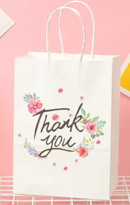Premium Quality Kraft Paper Bag Happy Birthday ┃Thank You┃Baby Shower ┃Kids Goodie Childrens Day