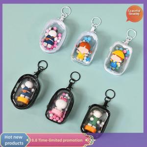 Graceful Đồ trang sức tổ chức Lưu trữ trong suốt hộp Pouch bí ẩn hộp Keychain túi lưu trữ trường hợp dày ví dễ thương Búp bê túi tổ chức