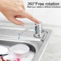 Soap Dispenser Kitchen Sink Liquid Dishwashing Dispenser 304 Stainless Steel Kitchen Sink Liquid Soap Pump Dispenser Extended 1.2m Tube Soap Dispense【earphea】. 