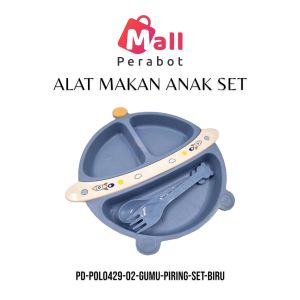 Mall Perabot | Piring Makan Bayi Karakter | Set Piring Anak Garpu Sendok Desain Lucu | Perlengkapan Mpasi Anak