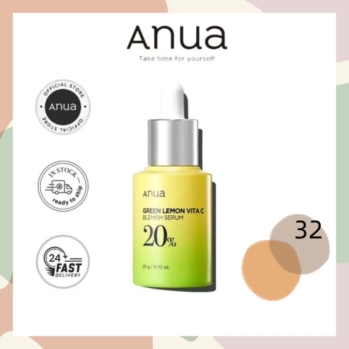 Anua Green Lemon Vitamin C Blemish Serum 20 Dark Spot Treatment