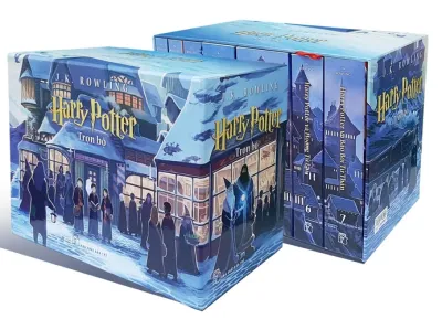 Sách - Boxset Harry Potter Hộp (Trọn Bộ 7 Cuốn) Tái bản 2023