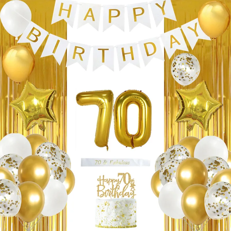 Joymemo 70th Birthday Party Decorations