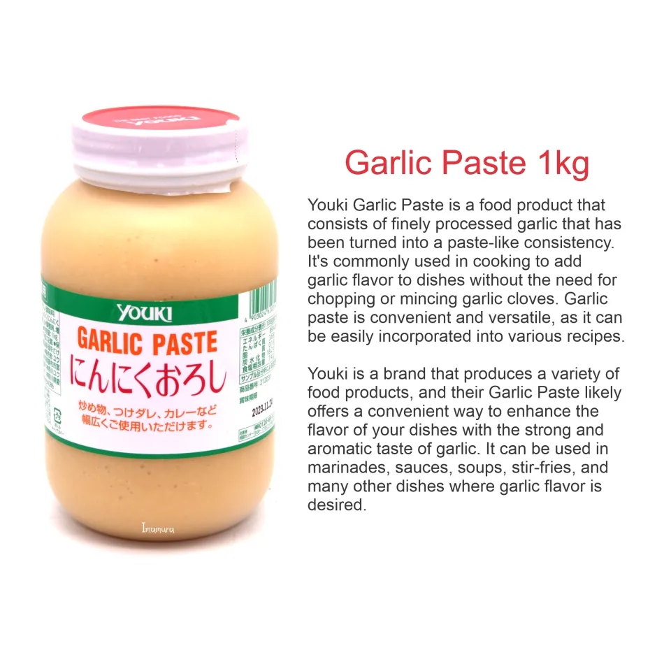 Youki Paste / Sauce (Ginger Garlic Tenmenjan) 1kg Ginger Garlic