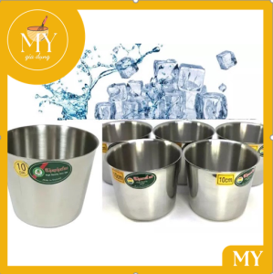 combo5 Ly inox làm đá không quai đảm bảo an toàn khi sử dụng