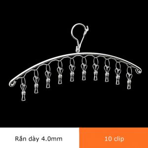 Móc Inox treo quần áo em bé tất vớ đồ lót - Chống rơi ngoài gió - 10/20 kẹp-HAUSE