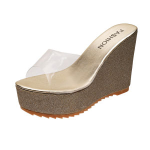 [Free Shipping] New Summer Collection: Thick-Soled Platform-Heeled Transparent One-Strap WomenS Sandals – A Stylish And Mature Choice