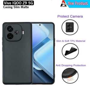 Casing VIVO IQOO Z9 5G Softcase Black Matte Ultra Slim Case