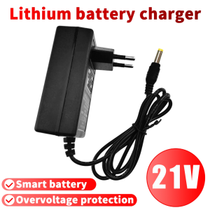 【COD】ที่ชาร์จสว่านไร้สาย ปีที่ชาร์จแบตสว่านไร้สาย 21V 2A 2Pins Battery Charger Drill Charger Power Supply Adapter for Electric Wrench Cordless Drill Tools ที่ชาร์จแบตเตอรี่ลิเธียมไอออน พร้อมไฟแสดงสถานะ มาตรฐานยุโรป สำหรับสว่านไร้สาย adapter