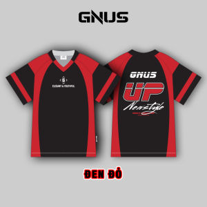 Áo Thun Phối Thể Thao GNUS UP Vải Cotton cao cấp AT02 Menswear Bo Cổ Dày Dặn Top Sport