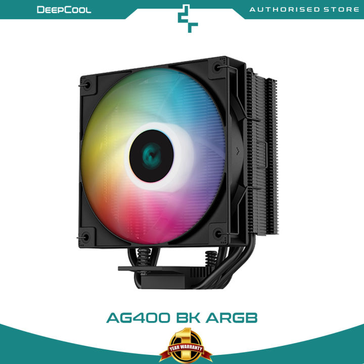 DeepCool AG400 ARGB single tower 120mm CPU cooler (R-AG400-BKANMC-G-2 ...