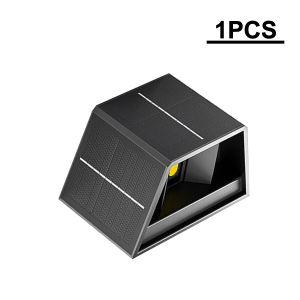 Solar LED Light Outdoor Wall Lamp 3 Solar Panels Up Down Lights Garden Decoration Stairs Fence Corridor Solar Wall Lamp