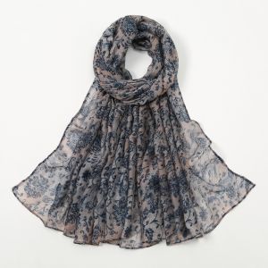 【Ready Stock】Tudung Printed Cotton Shawl Murah Wide Scarf for Fashion Ladies Long Wide 180 cm X 90 cm