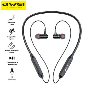Awei G40BL Bluetooth Sports In-Ear Headset HD Voice Microphone Comfortable to Wear Neck-Mounted Design