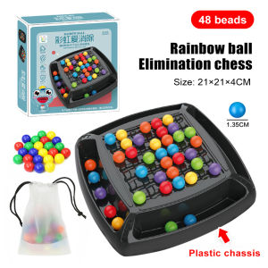 【Panton.B】เกมกระดานสายรุ้งเกมสำหรับเด็กเกมเมจิกสีเกมกระดานหมากรุกจับคู่ชุดของเล่นเกมกำจัดจุดอ่อนสำหรับเป็นของขวัญ