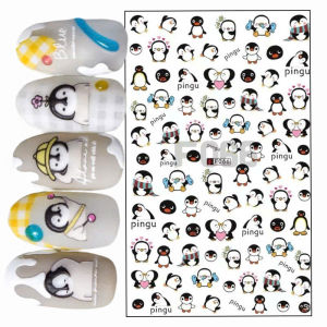 Sticker Dán Móng Tay 3D Chống Nước Hoạ Tiết Mặt Cười Smile Face/ Trứng Lười Gudetana/ Rubber Duck/ Monsters University/ Lễ Hội Halloween Who Am I/ Nails sticker Series F059 - F064