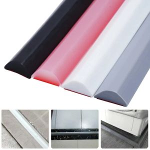 FLYING Self Adhesive Backing Silicone Water Stopper Flexible Bendable Silicone Shower Waterproof Strip Mold Resistant Flat Bottom Design Self-adhesive Seal Strip Shower Room Partition