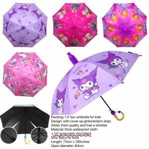 48cm Childrens umbrella with coverkids umbrellacartoons charactersemi-automaticwaterproofwindproofsummer/rainyrain gearpayongmatibayAKA