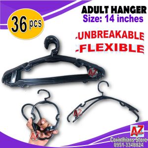 UNBREAKABLE Hanger 36 PCS/ 3 Dozen- For Adults -UNBREKABLE & FLEXIBLE