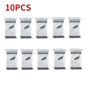 10PCS 160CM*210CM Outdoor Emergency Blanket Windproof Sun Protection Thermal Insulartion Blanket