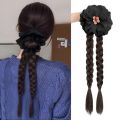 OBDUTE White Lace Hair Bands Ponytail Holders Hair Artifact Korean Style Pony Tail Hairpiece Elegant Synthetic Boxing Braided Wig Women. 