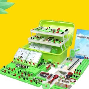 Physics Labs Basic Electricity Discovery Circuit Magnetism Experiment Kits Science Education Toy for Junior Senior High School