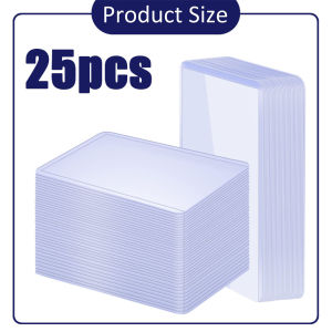 25 ชิ้น เคสการ์ด พรีเมี่ยม ใส นิ่ม การ์ดเกม เคสป้องกัน 35PT คุณภาพสูง HD ฟิล์ม PVC ที่ใส่บัตร