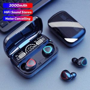 Tai Nghe Bluetooth Không Dây M10 Pin 3500mah Âm Thanh Nổi Điều Khiển Bằng Vân Tay Siêu Thông Minh Kết Nối Dễ Dàng Với Mọi Dòng Máy IOS và Android - BH Lỗi 1 Đổi 1