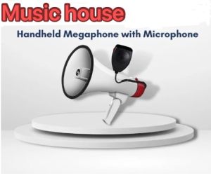 Portable Handheld Speaker Foldable Megaphone Strap Grip Loudspeaker Record Play With Siren Voice Amplifier 50W With Voice Recorder/USB/Siren/Bluetooth OP88