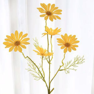 5 Head Artificial Daisy flower Fake Flower Home Decor Plastic flower fake plants plastic plan
