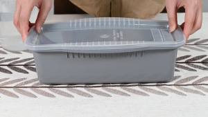 Microwave Pasta Cooker with Strainer Lid: Quick & Easy 4-Serving Spaghetti Cooker