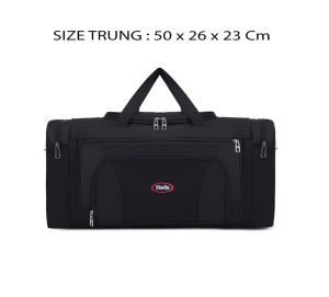 Túi trống đi phượt xếp gọn BIG-OXFORD cỡ trung viền tròn Shalla chất liệu cao cấp [RẺ VÔ ĐỐI]