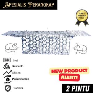 Perangkap Tikus Besi Besar : Inovasi Terbaru dengan Desain 2 Pintu untuk menangkap maksimal