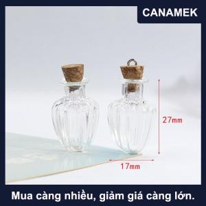 【CANAMEK】 Dollhouse bình thủy tinh thu nhỏ trang trí cho DIY hương liệu chai thủy tinh thủ công mỹ nghệ thanh lịch nhà văn phòng Bảng trang trí