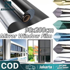 Stiker Kaca Film 90cm*200cm Cermin Satu Arah Buram Cocok Untuk Rumah Kantor Mobil Toko Kaca Film