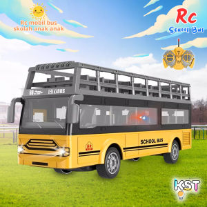 [KST] Mainan Mobil RC School Bus Remote Control Lampu Edukatif Anak Laki Laki Kado Ulang Tahun
