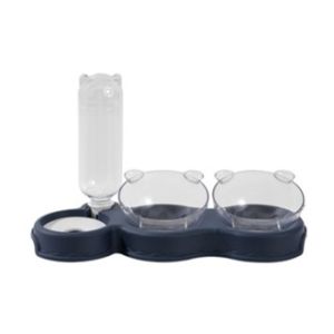 Pet Feeder 3 in 1 - Tempat Mangkok Makan Botol Minum Anjing Kucing - Dispenser Minum Hewan Peliharaan Pet Feeder Plate 3 in 1