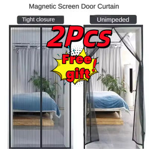 2Pcs Mosquito Net Curtain Magnets Prevent Insect Door Curtain Net Mesh 100x210cm